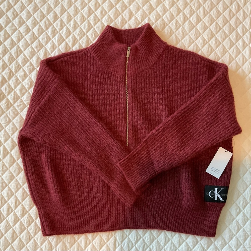 Calvin Klein burgundy sweater, size XL